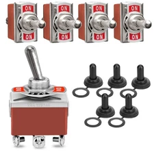 MGI SpeedWare Momentary Toggle Switches (ON)/Off/(ON) 5-Pack with Waterproof ...