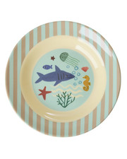 Scodella Melamina Bimbi D20cm 250ml Blue Ocean Print