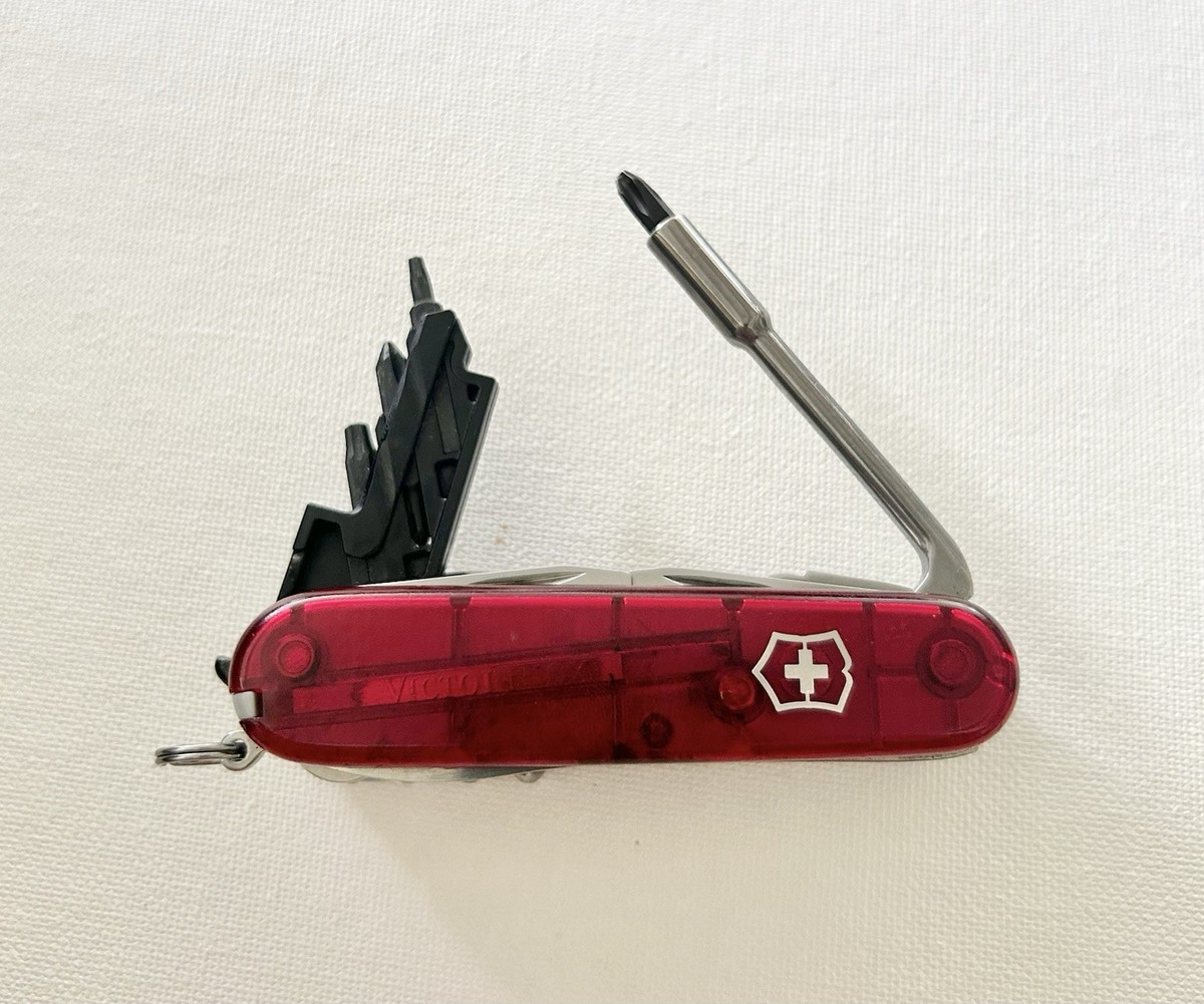 Victorinox Cybertool 34 Red Translucent Swiss Army Knife