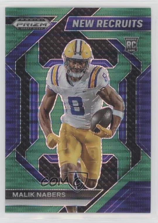 2024 Panini Prizm Draft Picks Green Pulsar 17/25 Malik Nabers Rookie RC 4z8