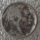 1915-D Buffalo nickel, clear 4 digit date and MM