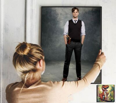 Criminal Minds Matthew Gray Gubler Foto/Poster bis 30 Zoll
