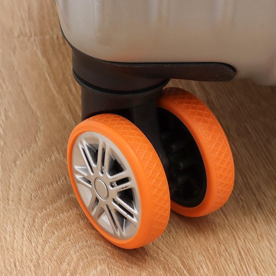 Silicone Luggage Wheels Protector Cover Luggage Caster Shoes Travel eBay