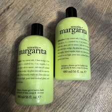 X2 Philosophy Senorita Margarita Shampoo/Shower Gel/Bubble Bath 16oz Each SEALED