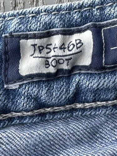 Miss Me Jeans~Blue Denim Jeans Embellished Rhinestone Embroidered Pocket~29 - Picture 6 of 13