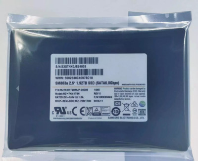 1.92TB SM863A SAMSUNG SSD E149091 MZ-7KM1T9N SATA 6Gbps MZ-7KM1T9HMJP-00005