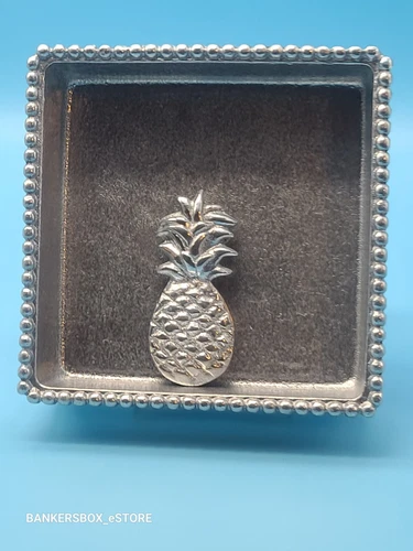 Mariposa Beaded Cocktail Napkin Box - Thumbnail 4