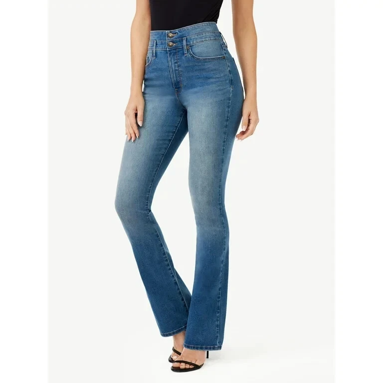 High rise sale curvy bootcut jeans