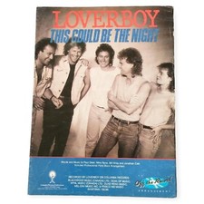 Loverboy: This Could Be The Night Sheet Music for Piano. 1985, Columbia