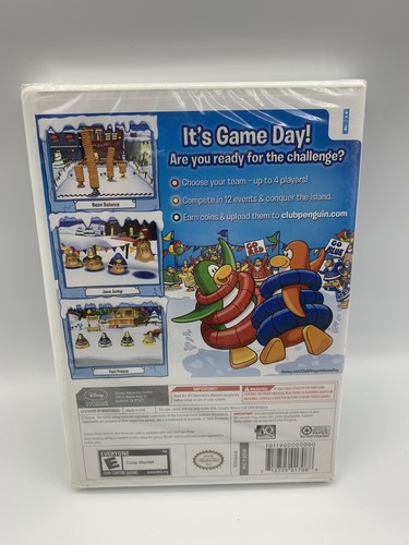 Disney Club Penguin Game Day WII Acción/Aventura SELLADO el mismo día Envío - Imagen 2 de 2