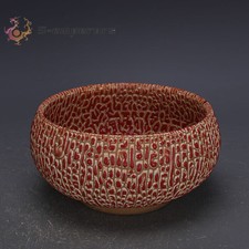 18.5CM Collection Good Chinese Jun Kiln Handmade Porcelain Pearl Glaze Bowls 2