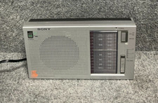 Vintage Sony ICF-710W Radio Receiver Retro Silver Audio