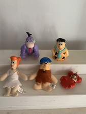 Flintstones Toys Lot of 5 Wilma Fred Barney Dino Loose Figures Vintage