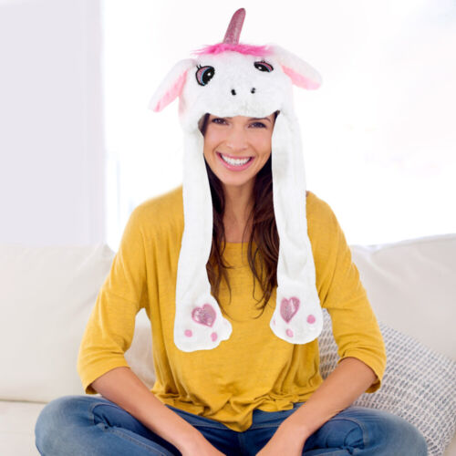  Animal Ear Hat Prop Cartoon Animal Headdress Performance Hat Ear Moving Jumping - Picture 1 of 16