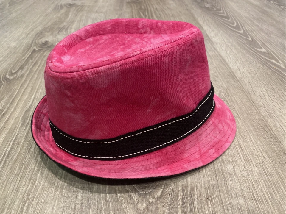 Sombrero Fedora Rosa Hello Kitty Banda Negra - Se Adapta a Niños Pequeños/Medianos Foto 2 de 4