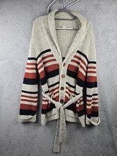 Vtg Montgomery Ward Dude Cardigan Sweater Mens Large 70s Wooden Buttons Lebowski