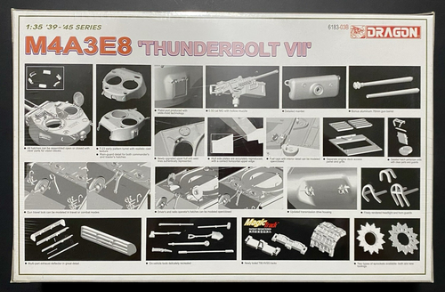 DRAGON 6183 1/35 M4A3E8 SHERMAN TANK 'THUNDERBOLT VII' - Picture 2 of 4