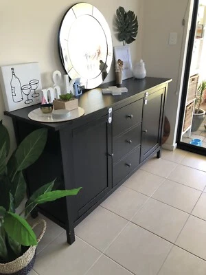 Ikea Hemnes Sideboard Buffet Black Brown Wellard Gumtree
