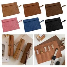 Travel Watch Roll Wristwatch Bag 5/10 Slots Portable Watch Organizer Case Pouch