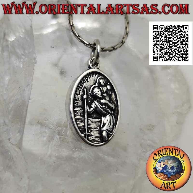 Ciondolo Medaglia Ovale Mm 22 Madonna Miracolosa In ARGENTO 925 - Foto 4