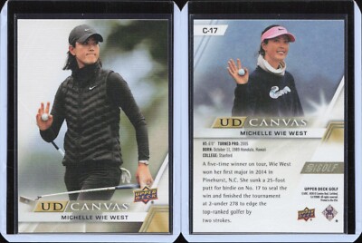 2024 Upper Deck Golf Canvas Parallel #17 Michelle Wie West
