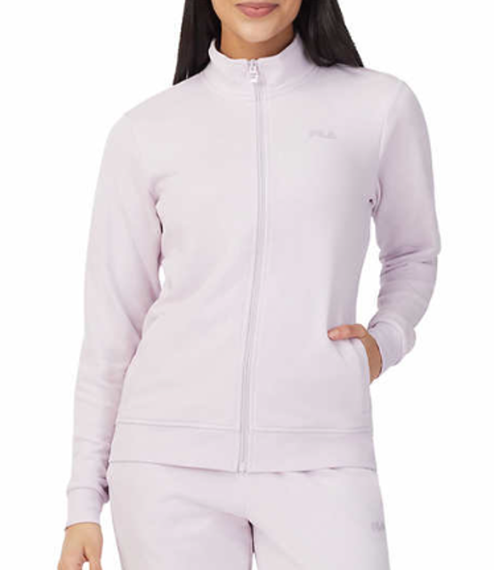 NUOVA FILA giacca donna peso medio zip intera viola chiaro taglia 2XL