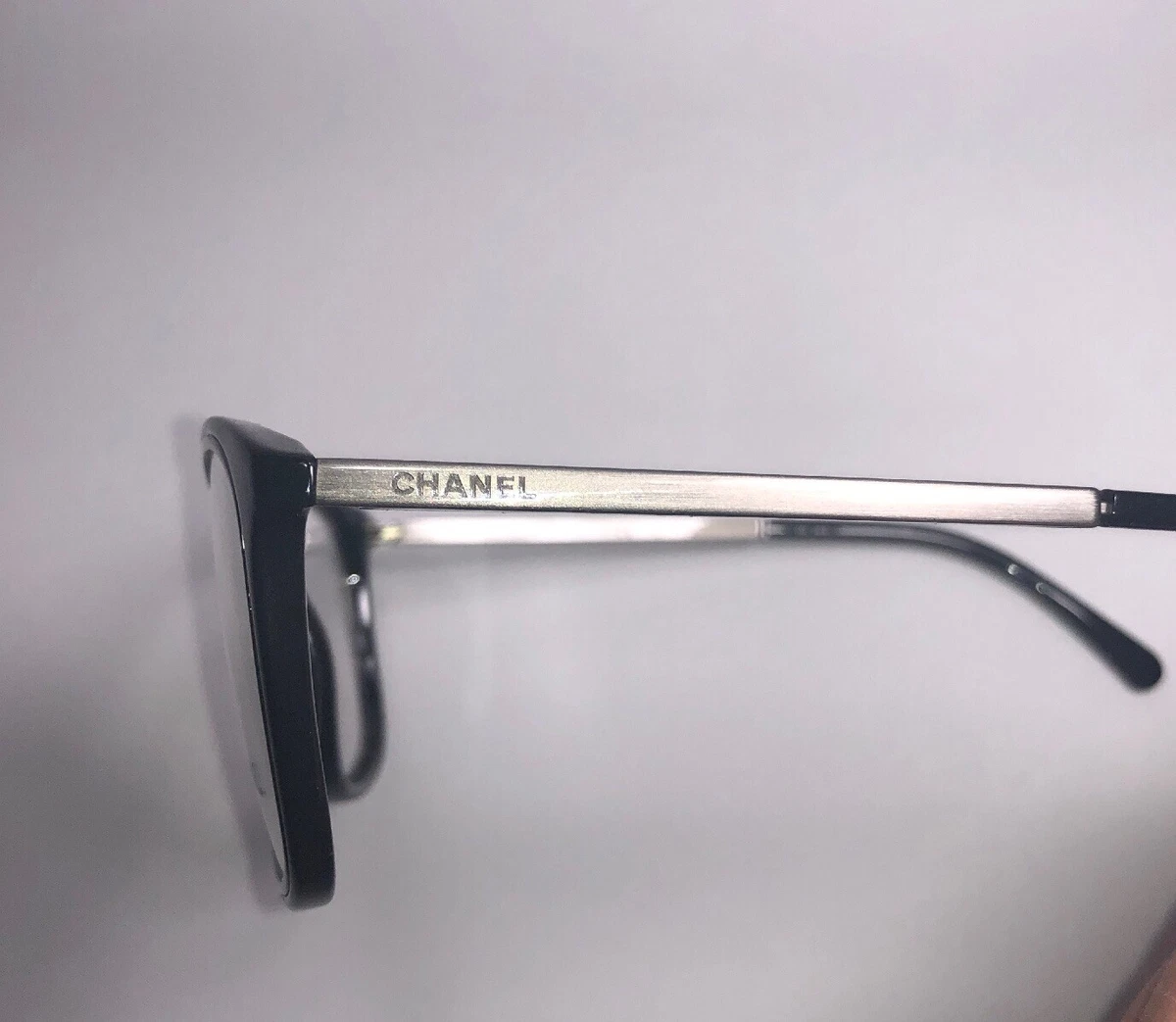 CHANEL Eyeglass Frames 1506-T c. 501 Women’s Men’s Glasses Black & Titanium  $599