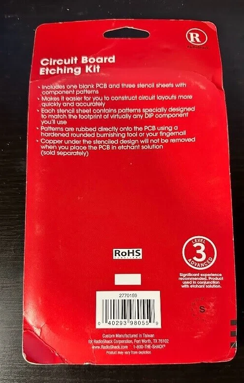 Lot of 7 - RADIO SHACK  277-0159 Circuit Board Etching Kit # 3 Advanced NOS - Image 3 of 4