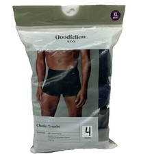 XL Goodfellow and Co Classic TRUNKS Underwear Men's Size XL 4 Pack Multicolor