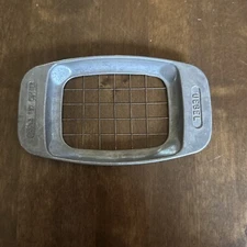 Vintage UEBEL Cast Aluminum/Wire French Fry Potato Cutter Kitchen Gadget 5.5”