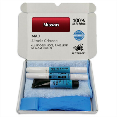 Lackstift für Nissan Rot ALIZARIN CRIMSON NAJ NOTE JUKE LEAF QASHQAI DUALIS