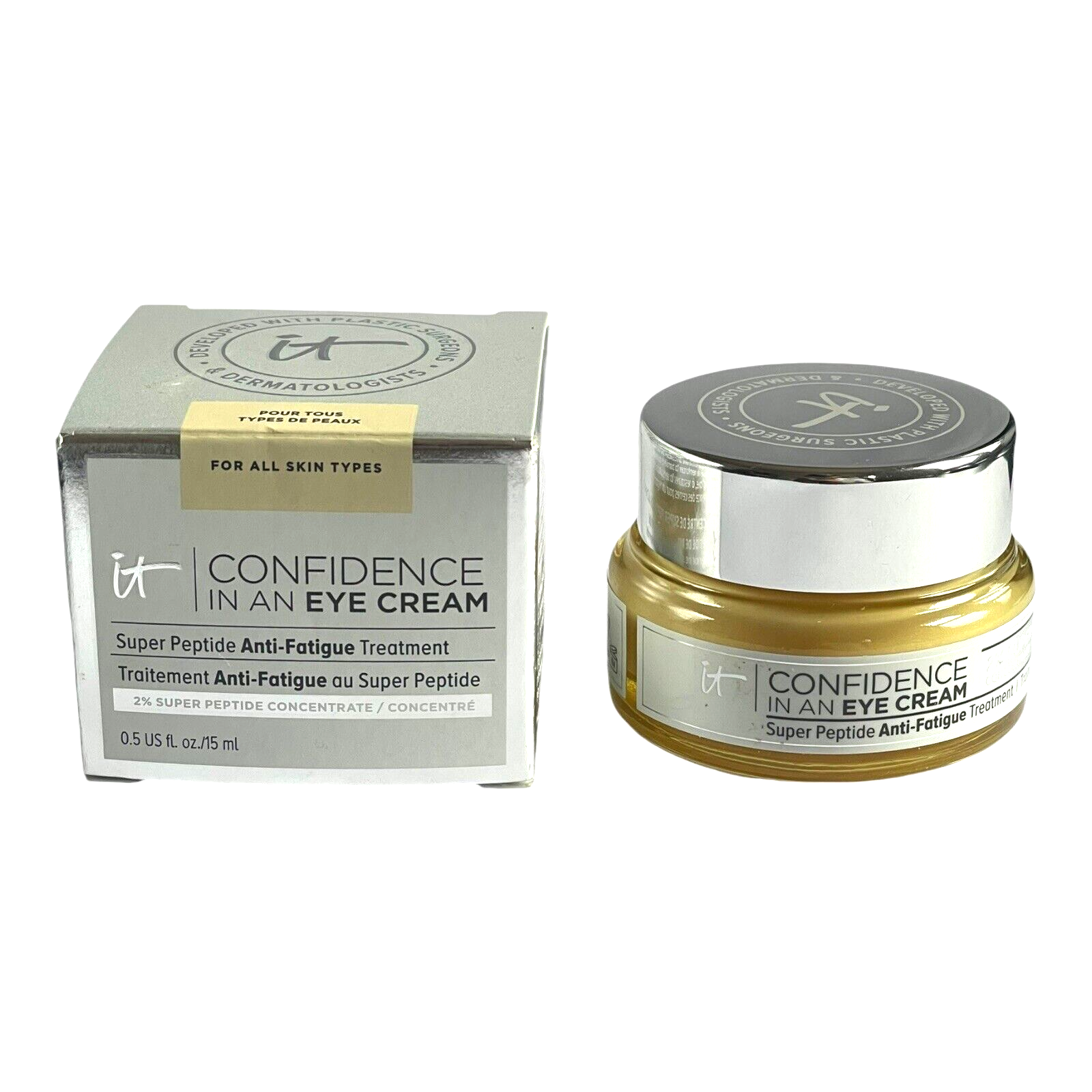 IT Cosmetics Confidence In a Cream Anti-Aging Eye Cream Brightens & Firms 0.5 oz