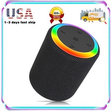 Portable Wireless Speaker w/ RGB Light, Loud Speaker Stereo Sound for Party Home