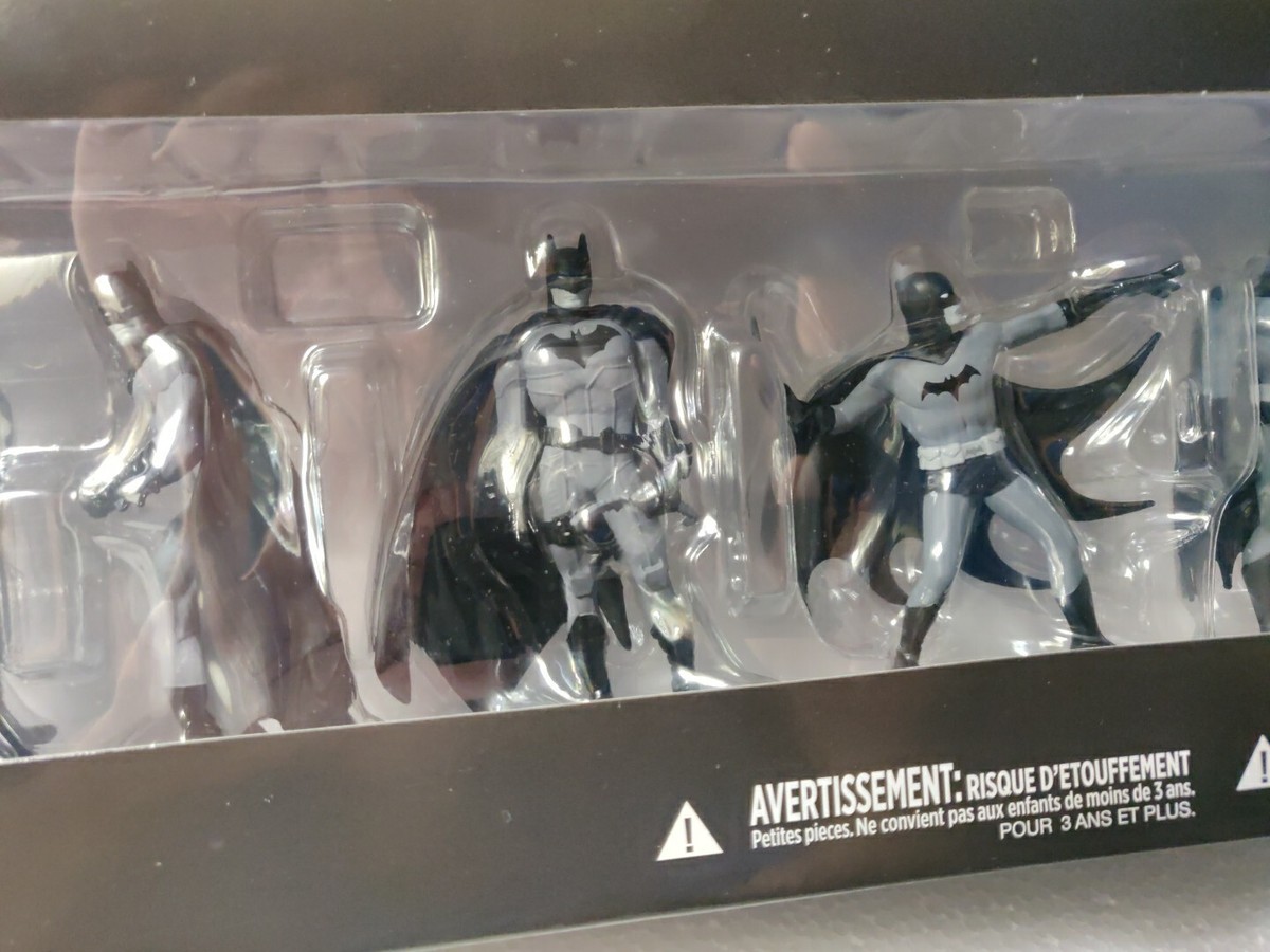 DC Collectibles Batman Black and White Mini Figure 7 Pack