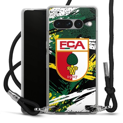 DeinDesign Handykette Google Pixel 7 Pro Scratches and Stripes Green