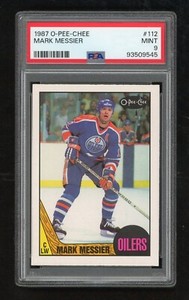 1987 O-Pee-Chee Mark Messier #112 PSA 9