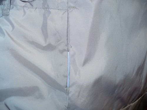 Brooks Brothers Tan Quilted Jacket Hooded Reversible Button Up Long Sleeve Sz 8 - Picture 10 of 12