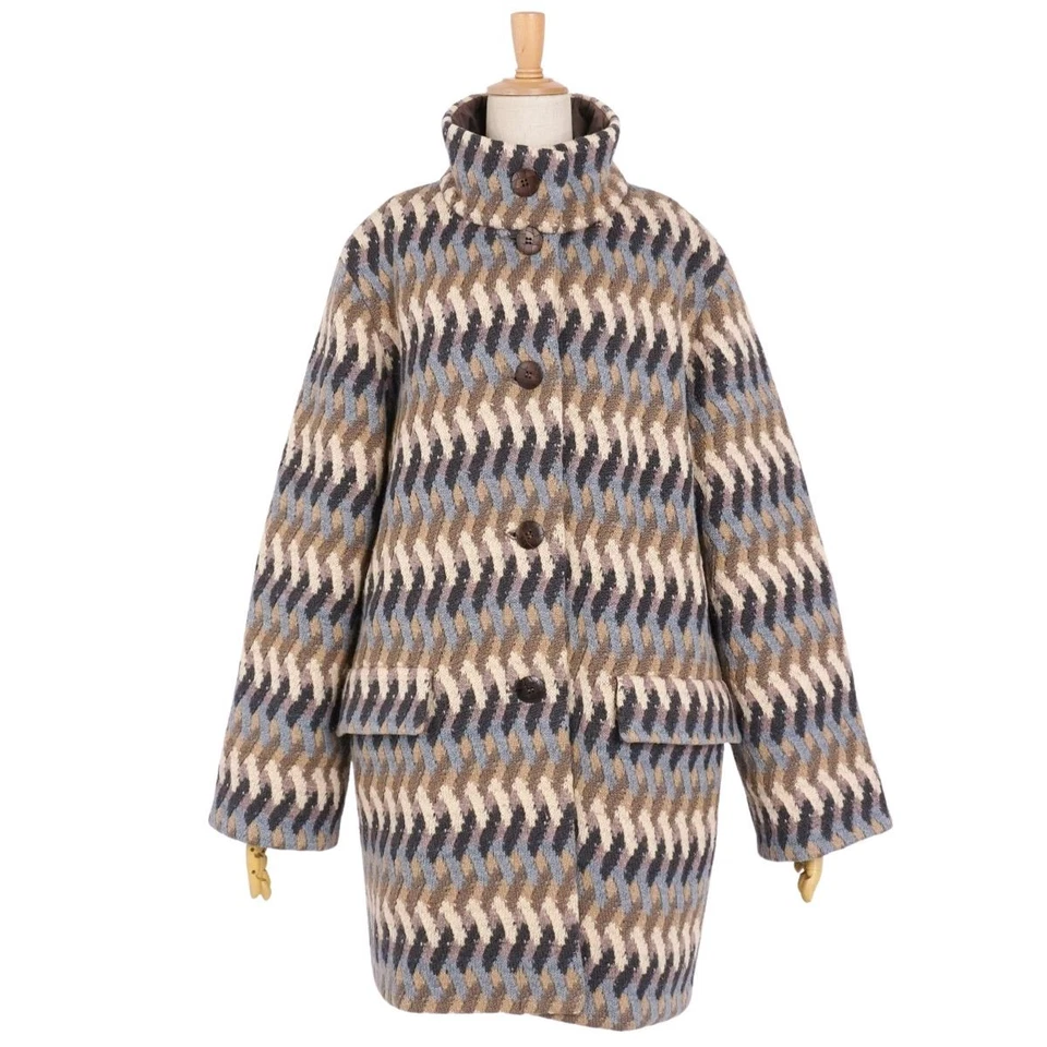 Abrigo largo Missoni reversible de lana mohair para mujer Italia XL bueno Foto 3 de 4