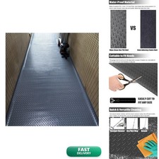 Black Rubber Floor Mats 18 Thick For Hallways Garage Horse Stall Motorcycle