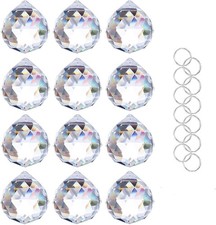 Crystalsuncatcher 20mm/0.78inch Clear Glass Crystal Ball 20mm, Clear-12pcs