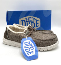 Hey Dude WENDY WARMTH Women's NEW Cozy Loafers Brown Multiple Sizes