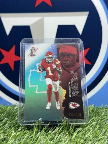 2025 Topps Signature Class Xavier Worthy Chrome Teal Refractor /225 Chiefs