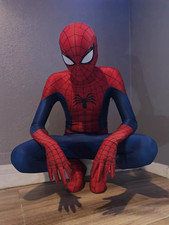 Ultimate Spider-Man Jumpsuit Cosplay Costume Halloween Spiderman Bodysuit Cos
