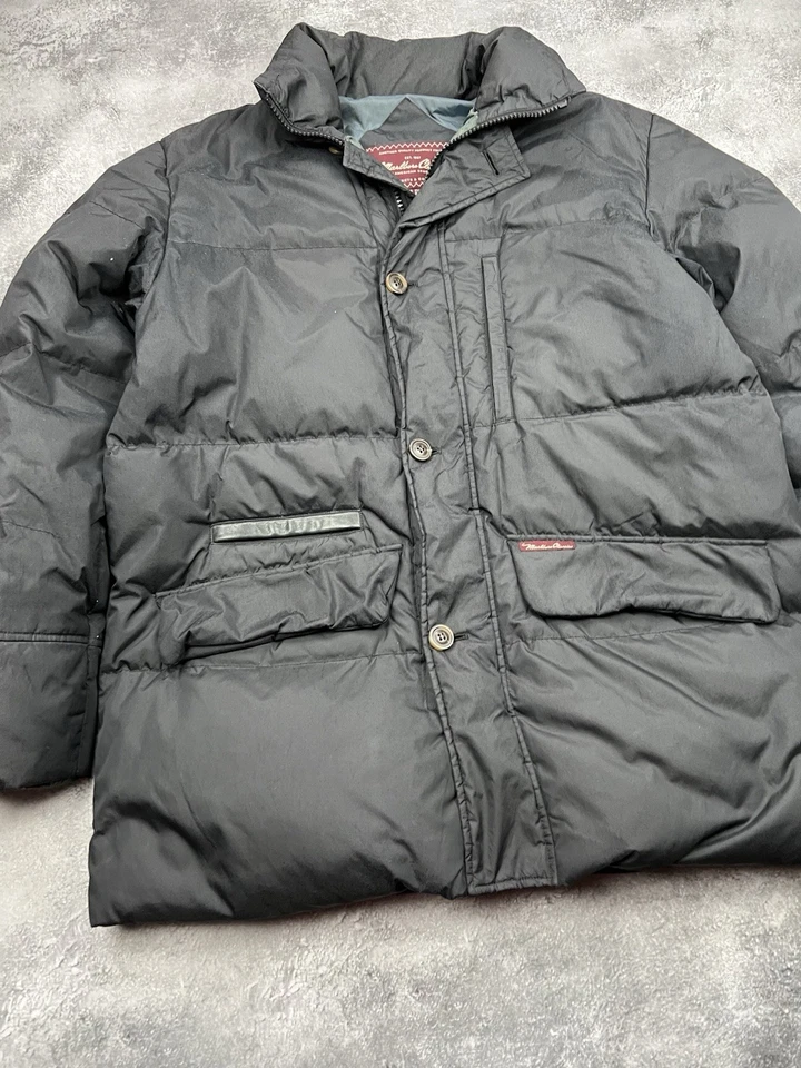 Marlboro Classics Black Puffer Jacket Mens Down Xlarge - Image 3 of 4