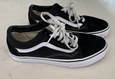 VANS Off The Wall Unisex Suede Canvas Black White US Men s Sz 7 Women s Size 8.5