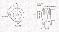 Lichtmaschine Generator Lima Magneti Marelli 063731564010 12V FüR Fiat Scudo Bus