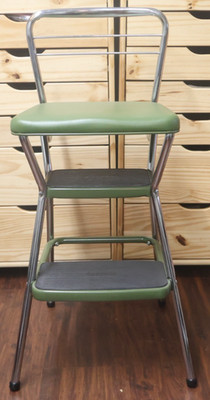 green greenさま専用 古い 折りたたみ椅子②③ 鉄脚 レトロビンテージ Rare New NOS Vintage Cosco Avocado Green Stylaire Chrome Flip Up
