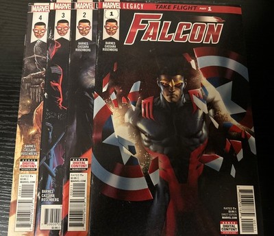Falcon #1-4 Comic Lot Marvel 2017 Take Flight