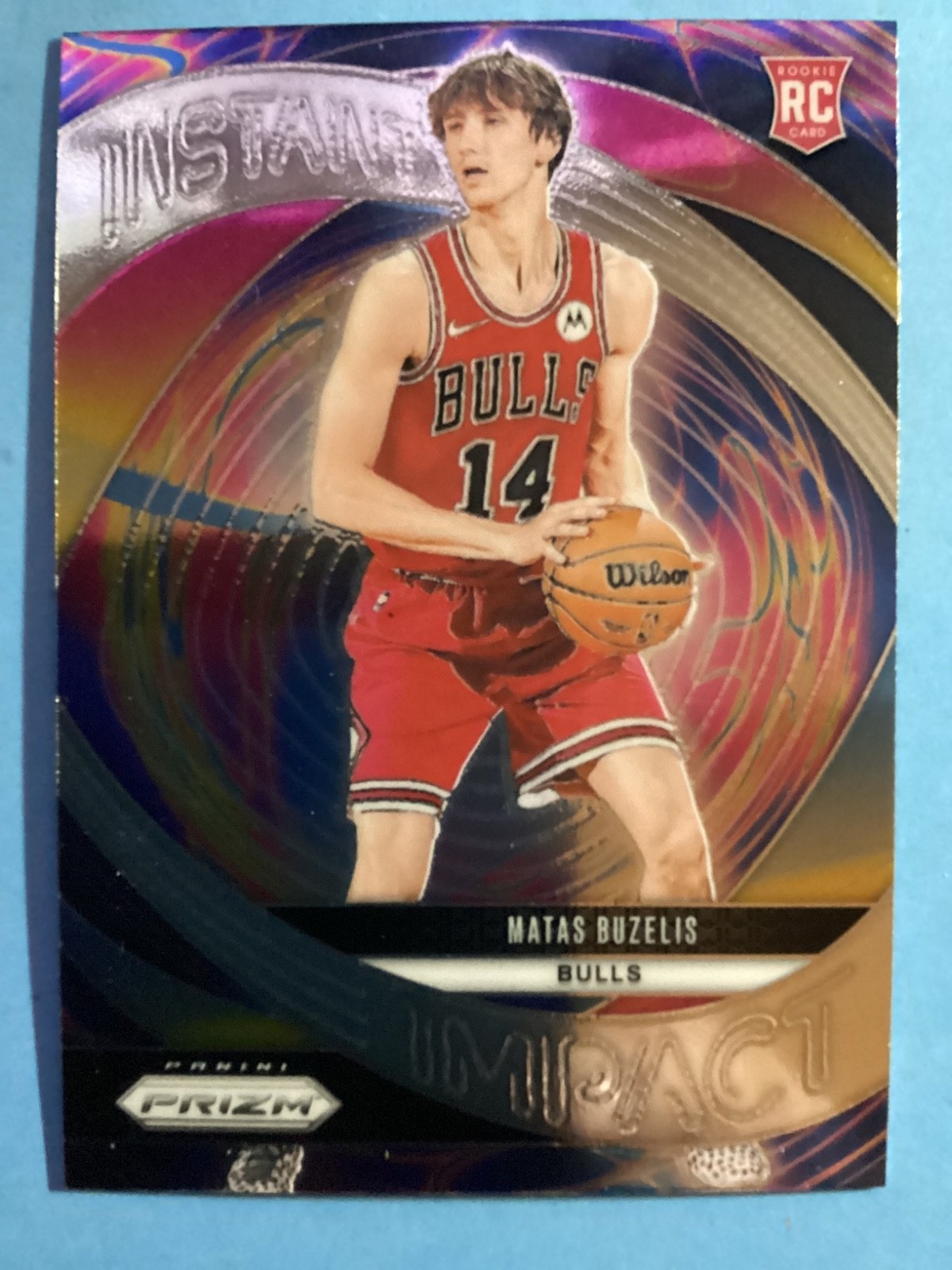 Matas Buzelis 2024-25 Panini Prizm #14 INSTANT IMPACT Rookie (RC) Chicago Bulls