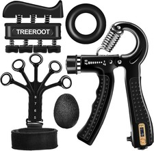 5/10 PCS Grip Strength Trainer Kit, Hand Gripper Strengthener, Forearm
